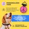 Show in main carousel: SiliDog The Silent Pet Tag Silicone Peace Sign Personalized Dog & Cat ID Tag, Pink slide 4 of 5