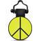 Show in main carousel: SiliDog The Silent Pet Tag Silicone Peace Sign Personalized Dog & Cat ID Tag, Yellow slide 1 of 4