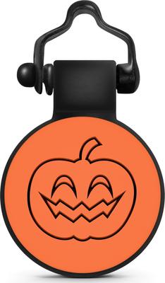 Show full view: SiliDog The Silent Pet Tag Silicone Pumpkin Personalized Dog & Cat ID Tag, Orange slide 1 of 6