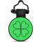 Show in main carousel: SiliDog The Silent Pet Tag Silicone Shamrock Personalized Dog & Cat ID Tag, Green slide 1 of 6