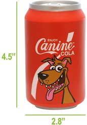 Silly Squeakers Soda Can Canine Cola Squeaky Dog Toy slide 2 of 5