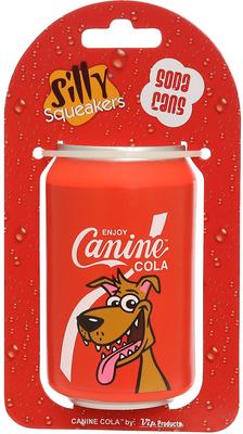 Show full view: Silly Squeakers Soda Can Canine Cola Squeaky Dog Toy slide 4 of 6