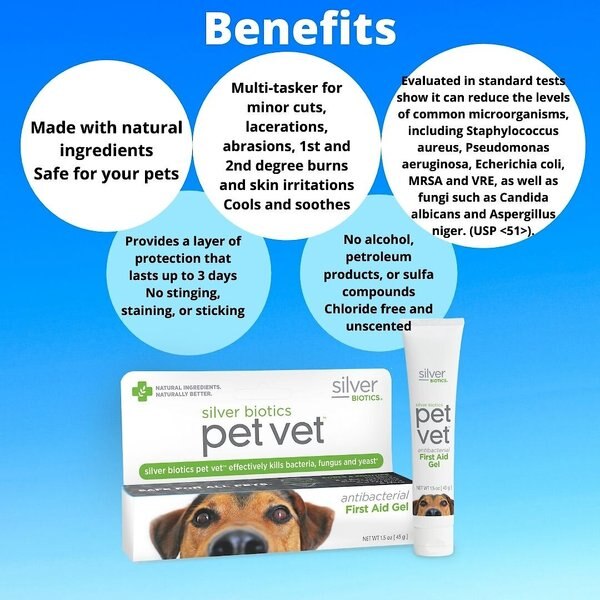 Silver Biotics PET VET Antibacterial First Aid Wound Dressing