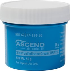 Silver Sulfadiazine Cream, 1%, 50-gm jar