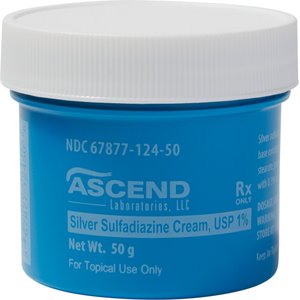 Silver Sulfadiazine Cream, 1%, 50-gm jar