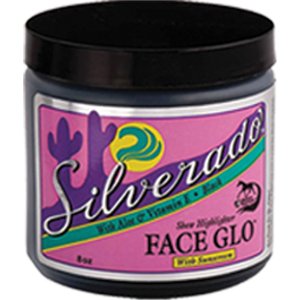 Silverado Face Glo Horse Show Highlighter, 8-oz jar, Black