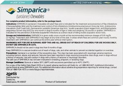 Simparica Chewable Tablet for Dogs, 22.1-44 lbs, (Mint Box), 12 Chewable Tablets (12-mos. supply) slide 2 of 8