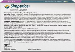 Simparica Chewable Tablet for Dogs, 5.6-11 lbs, (Purple Box), 6 Chewable Tablets (6-mos. supply) slide 2 of 7