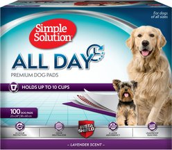 Simple Solution 6-Layer All Day Premium Dog Pads, 23 x 24, Lavender Scent, 100 count