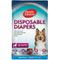 Show in main carousel: Simple Solution Disposable Female Dog Diapers, Medium: 15 to 23-in waist, 12 count slide 1 of 11