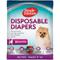 Show in main carousel: Simple Solution Disposable Female Dog Diapers, X-Small: 9 to 14-in waist, 30 count slide 1 of 10