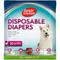 Show in main carousel: Simple Solution Disposable Female Dog Diapers, XX-Large: 22 to 37-in waist, 30 count slide 1 of 11