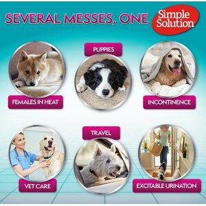 Simple Solution Disposable Female Dog Diapers, XX-Large: 22 to 37-in waist, 30 count
