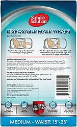 Simple Solution Disposable Male Dog Wrap, Medium: 15 to 23-in waist, 12 count slide 2 of 8