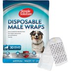 Simple Solution Disposable Male Dog Wrap, Medium: 15 to 23-in waist, 30 count