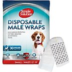 Simple Solution Disposable Male Dog Wrap, Small: 12 to 19-in waist, 30 count