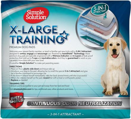 Show full view: Simple Solution Extra Large, 6 Layer Training Puppy Pads, 200 count slide 2 of 8
