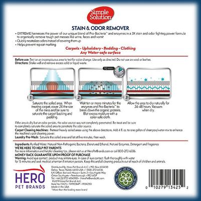 Show full view: Simple Solution Extreme Spring Breeze Pet Stain & Odor Remover, 1-gal refill bottle slide 2 of 11