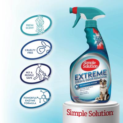 Show full view: Simple Solution Extreme Spring Breeze Pet Stain & Odor Remover, 1-gal refill bottle slide 6 of 11