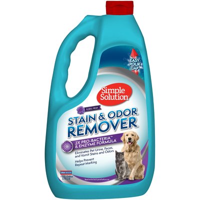 Simple Solution Simple Solution Pet Stain & Odor Remover with Pro-Bacteria & Enzyme Formula, 1-gallon