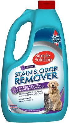 Show full view: Simple Solution Pet Stain & Odor Remover with Pro-Bacteria & Enzyme Formula, 1-gallon slide 1 of 10