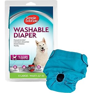 Simple Solution Washable Female Dog Diaper, X-Large: 22 to 35-in waist