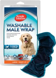 Simple Solution Washable Male Dog Wrap, Large: 29 to 35-in waist