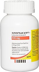 Simplicef (Cefpodoxime Proxetil) Tablets for Dogs, 100-mg, 1 tablet