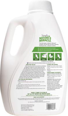 Show full view: Simply Nature's Miracle Pet Stain & Odor Remover, 128-fl oz bottle slide 2 of 7
