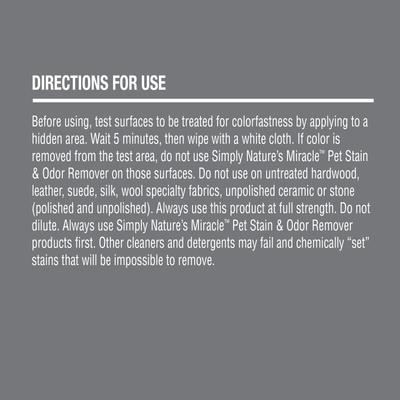 Show full view: Simply Nature's Miracle Pet Stain & Odor Remover, 16-fl oz bottle slide 3 of 7