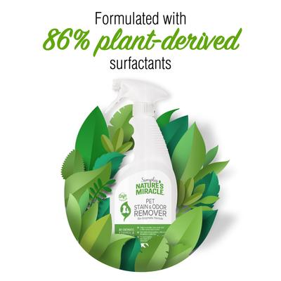 Show full view: Simply Nature's Miracle Pet Stain & Odor Remover, 16-fl oz bottle slide 5 of 7
