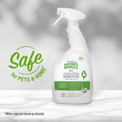Show full view: Simply Nature's Miracle Pet Stain & Odor Remover, 32-fl oz spray slide 6 of 7