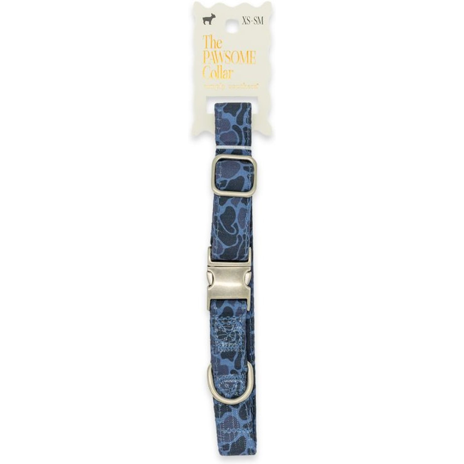 Simply Southern Dog Collar, Blue Camo, Small: 16-in neck, 3/4-in width