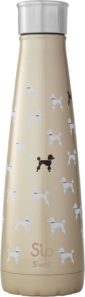 S'ip by S'well French Standard Stainless Steel Water Bottle, 15-oz