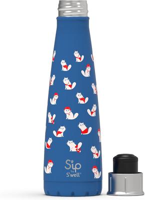 Show full view: S'ip by S'well Kitty Pool Stainless Steel Water Bottle, 15-oz slide 2 of 6