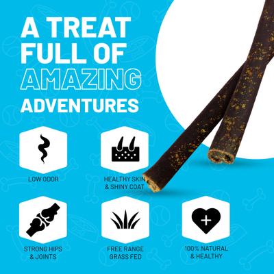 Show full view: Sitka Farms 12-inch Collagen Bee Pollen Flavor Dog Natural Chew Treats, 3 count slide 4 of 9