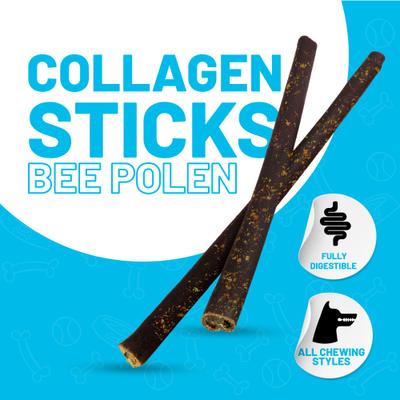 Show full view: Sitka Farms 12-inch Collagen Bee Pollen Flavor Dog Natural Chew Treats, 3 count slide 3 of 9