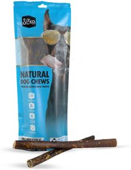 Sitka Farms 12-inch Collagen Bully Dusted Dog Natural Chew Treats, 3 count