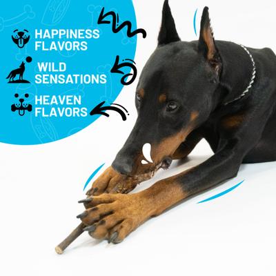 Show full view: Sitka Farms 12-inch Collagen Bully Dusted Dog Natural Chew Treats, 3 count slide 5 of 9