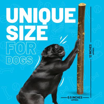 Show full view: Sitka Farms 12-inch Collagen Bully Dusted Dog Natural Chew Treats, 3 count slide 7 of 9