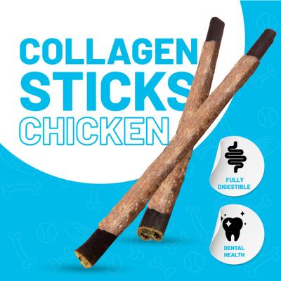 Show full view: Sitka Farms 12-inch Collagen Chicken Flavor Dog Natural Chew Treats, 3 count slide 3 of 10