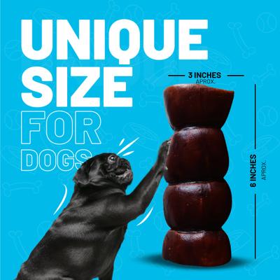 Show full view: Sitka Farms 5-6" Beef Cheek Roll Beef Flavored Hard Chew Dog Treats, 4 Count slide 8 of 10