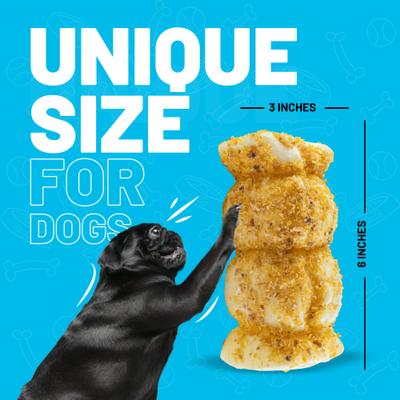 Show full view: Sitka Farms 5-6" Beef Cheek Roll Bully Dusted Hard Chew Dog Treats, 4 Count slide 7 of 9