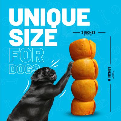 Show full view: Sitka Farms 5-6" Beef Cheek Roll Peanut Butter Flavored Hard Chew Dog Treats, 4 Count slide 8 of 10