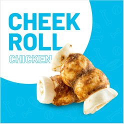 Sitka Farms 5-6-in Cheek Roll Chicken Wrapped Dog Natural Chew Treat, 10 count slide 2 of 8