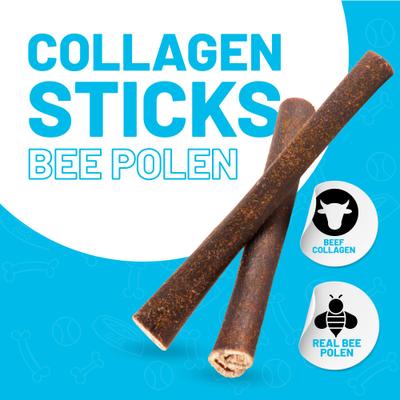 Show full view: Sitka Farms 6-inch Collagen Bee Pollen Flavor Dog Natural Chew Treats, 6 count slide 3 of 9