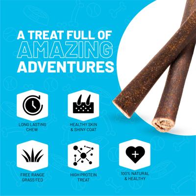 Show full view: Sitka Farms 6-inch Collagen Bee Pollen Flavor Dog Natural Chew Treats, 6 count slide 4 of 9