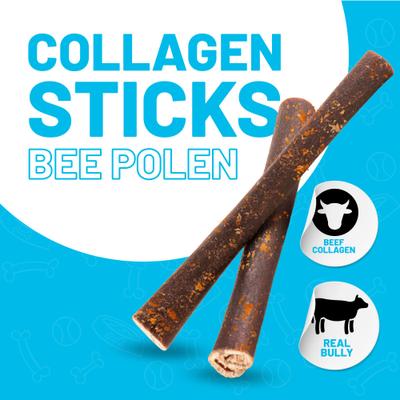 Show full view: Sitka Farms 6-inch Collagen Bully Dusted Dog Natural Chew Treats, 6 count slide 3 of 10