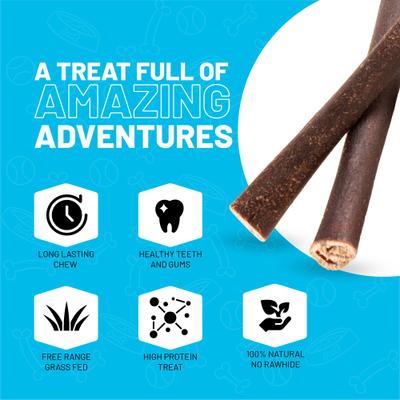 Show full view: Sitka Farms 6-inch Collagen Dog Natural Chew Treats, 6 count slide 4 of 9