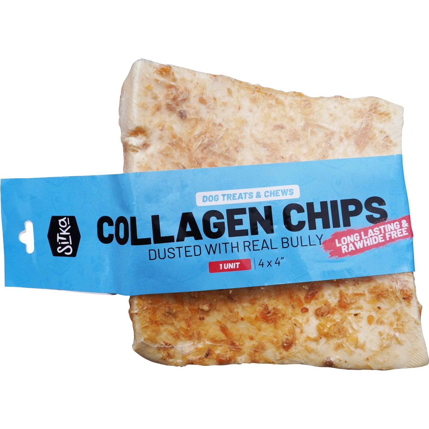Sitka Farms Beef Collagen Chips Hard Chew Dog Treats, 12 Count